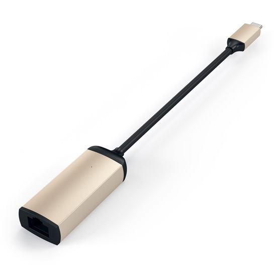 Перехідник Satechi Type-C Ethernet Adapter Gold - ціна, характеристики, відгуки, розстрочка, фото 3