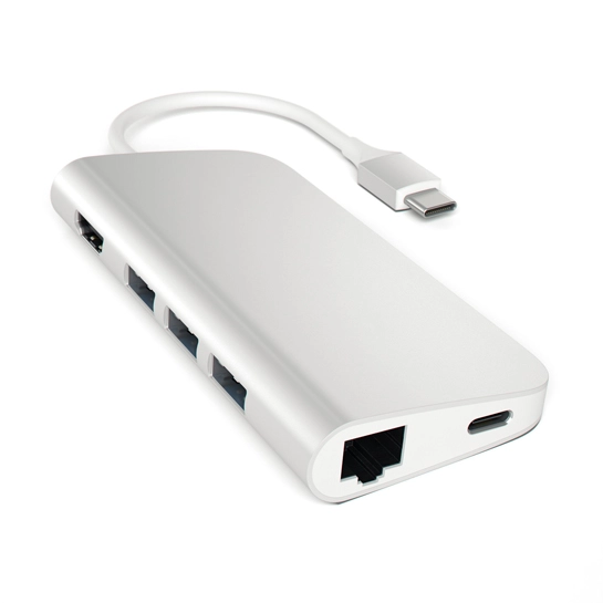 USB-хаб Satechi Type-C Multi-Port Adapter 4K with Ethernet Silver