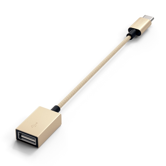 Перехідник Satechi Type-C to Type-A Cabled Adapter Gold - ціна, характеристики, відгуки, розстрочка, фото 4