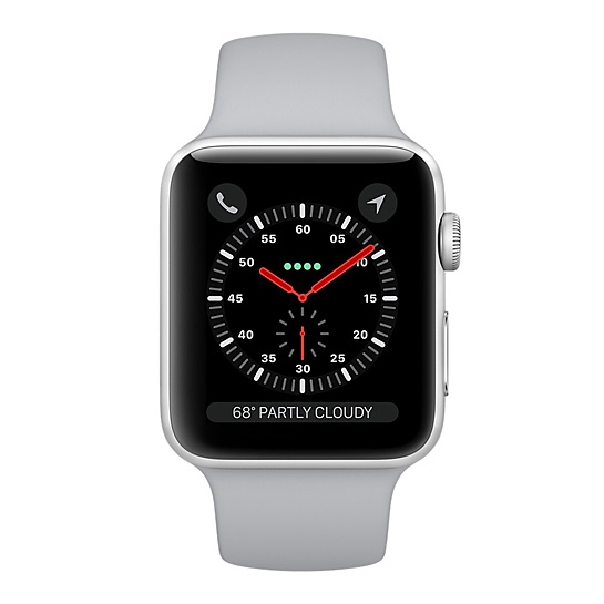 Смарт Годинник Apple Watch Series 3 + LTE 42mm Silver Aluminum Case with Fog Sport Band - ціна, характеристики, відгуки, розстрочка, фото 2