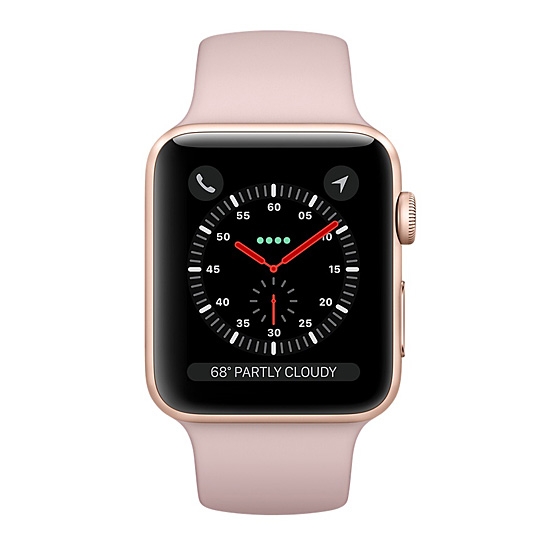 Смарт Годинник Apple Watch Series 3 + LTE 42mm Gold Aluminum Case with Pink Sand Sport Band - ціна, характеристики, відгуки, розстрочка, фото 2