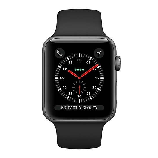 Смарт Годинник Apple Watch Series 3 + LTE 42mm Space Gray Aluminum Case with Black Sport Band - ціна, характеристики, відгуки, розстрочка, фото 2