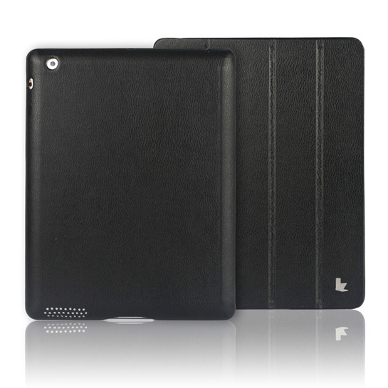 Чохол Jisoncase Ultra-Thin Smart Case for New iPad/iPad 2 Black * - ціна, характеристики, відгуки, розстрочка, фото 1