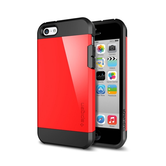 Чохол SGP Case Tough Armor Series Crimson Red for iPhone 5C - ціна, характеристики, відгуки, розстрочка, фото 1