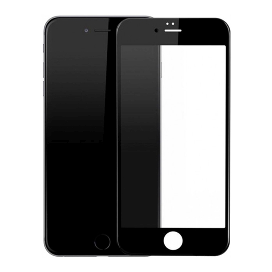 Скло Baseus Silk-Screen 3D Edge Protection Tempered Glass for iPhone 8/7 Front Black - ціна, характеристики, відгуки, розстрочка, фото 1
