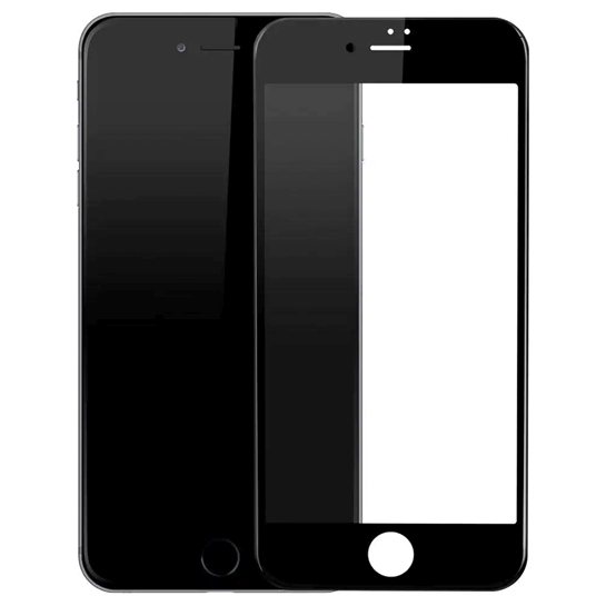 Стекло Baseus Silk-Screen 3D Edge Protection Tempered Glass for iPhone 8 Plus/7 Plus Front Black - цена, характеристики, отзывы, рассрочка, фото 1