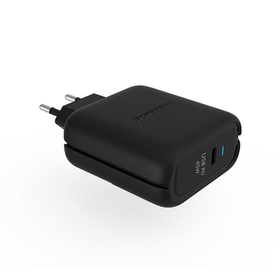 Мережевий зарядний пристрій Marakoko USB-C PD Fast Wall Charger 45W Black - ціна, характеристики, відгуки, розстрочка, фото 1
