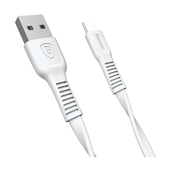 Кабель Baseus Tough Series Type-C to USB Cable 1m White - ціна, характеристики, відгуки, розстрочка, фото 1