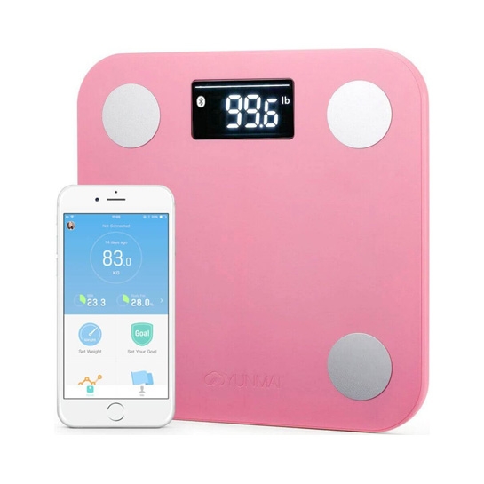 Электронные весы YUNMAI Mini Smart Scale Pink - цена, характеристики, отзывы, рассрочка, фото 3