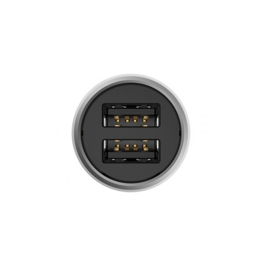 Автомобильное зарядное устройство Xiaomi Car Charger 2 Metal Style QC 3.0 Silver - цена, характеристики, отзывы, рассрочка, фото 2