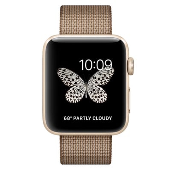 Смарт Годинник Apple Watch Series 2 42mm Gold Aluminum Case with Toasted Coffee/Caramel Woven Nylon - ціна, характеристики, відгуки, розстрочка, фото 3
