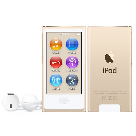 Плеер Apple iPod Nano 7G 16Gb Gold, Mid 2015 - цена, характеристики, отзывы, рассрочка, фото 1