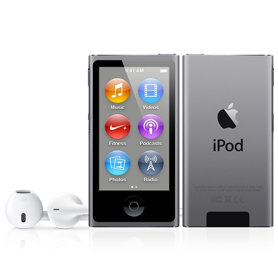 Плеєр Apple iPod Nano 7G 16Gb Space Gray, Mid 2015 - ціна, характеристики, відгуки, розстрочка, фото 1