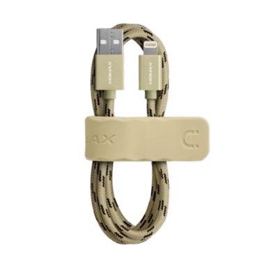 Кабель Momax Elite Link MFI Lightning Cable Gold - цена, характеристики, отзывы, рассрочка, фото 1