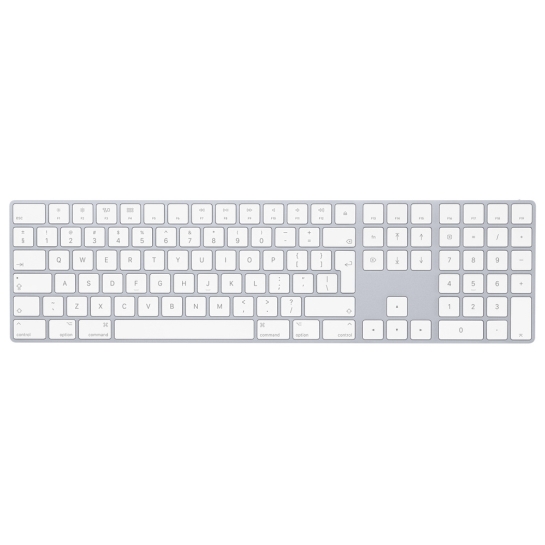 Клавіатура Apple Magic Keyboard with Numeric Keypad White - ціна, характеристики, відгуки, розстрочка, фото 1