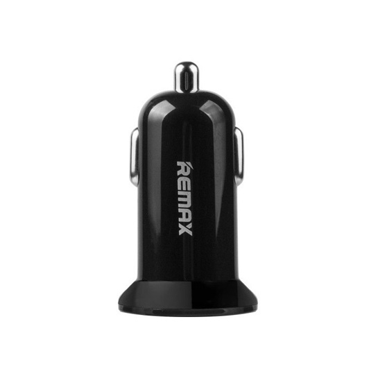 Автомобильное зарядное устройство Remax Mini Car Charger 2USB/2.1A Black* - цена, характеристики, отзывы, рассрочка, фото 1
