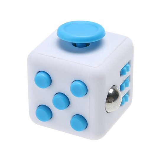 Антистрес кубик Fidget Cube White/Blue - ціна, характеристики, відгуки, розстрочка, фото 1