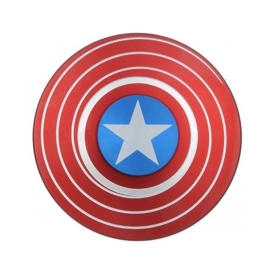 Спиннер Fidget Spinner Captain America Shiled Metal - ціна, характеристики, відгуки, розстрочка, фото 1