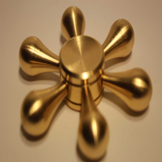Спиннер Fidget Spinner Smooth Handwheel Metal Gold - ціна, характеристики, відгуки, розстрочка, фото 2