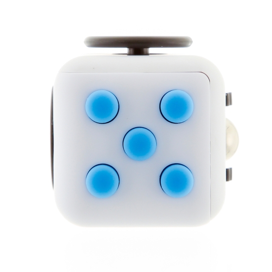 Антистрес кубик Fidget Cube White/Blue - ціна, характеристики, відгуки, розстрочка, фото 3