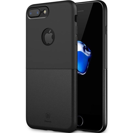 Чохол Baseus Half to Half Case for iPhone 8 Plus/7 Plus Black/Black* - ціна, характеристики, відгуки, розстрочка, фото 1