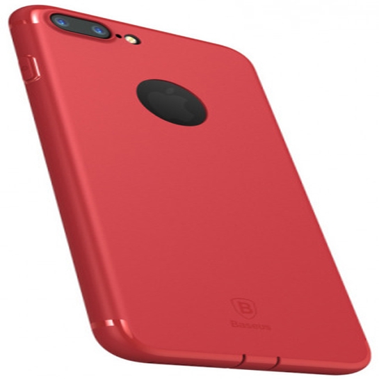 Чехол Baseus Simple Solid Сolor TPU Case for iPhone 8 Plus/7 Plus Red* - цена, характеристики, отзывы, рассрочка, фото 2