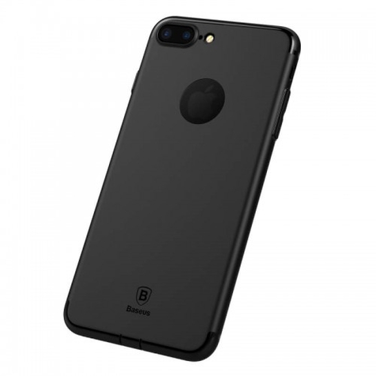 Чехол Baseus Simple Solid Сolor TPU Case for iPhone 8 Plus/7 Plus Black* - цена, характеристики, отзывы, рассрочка, фото 2