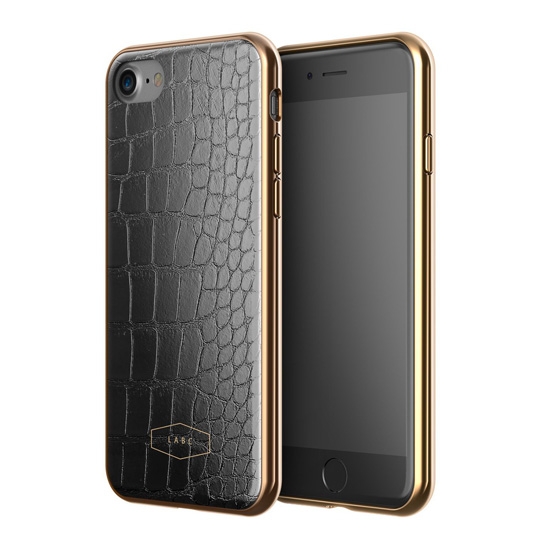Чохол LAB.C Crocodile Case for iPhone 8/7 Black/Gold* - ціна, характеристики, відгуки, розстрочка, фото 1