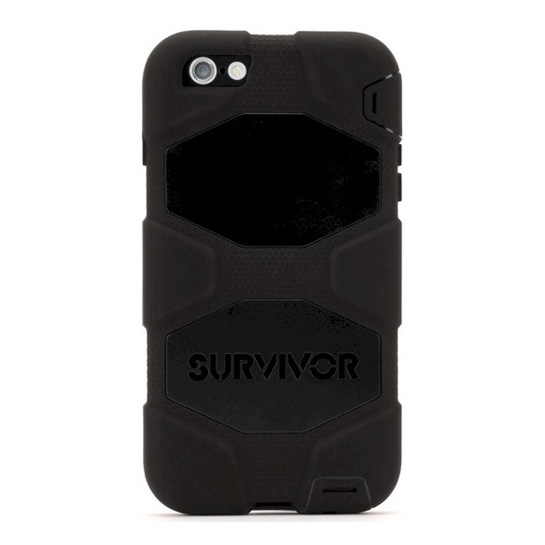 Чехол Griffin Survivor All-Terrain for iPhone 6/6S Black/Black* - цена, характеристики, отзывы, рассрочка, фото 1