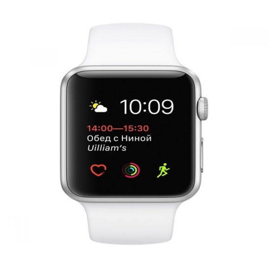 Смарт Часы Apple Watch Series 1 42mm Silver Alluminum Case with White Sport Band - цена, характеристики, отзывы, рассрочка, фото 3