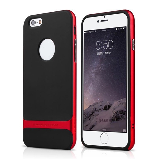 Чохол Rock Royce Silicone Case for iPhone 8/7 Black/Red* - ціна, характеристики, відгуки, розстрочка, фото 1