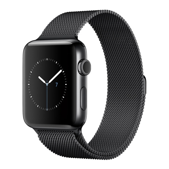 Смарт Часы Apple Watch Series 2 42mm Space Black Stainless Steel Case with Space Black Milanese Loop - цена, характеристики, отзывы, рассрочка, фото 1