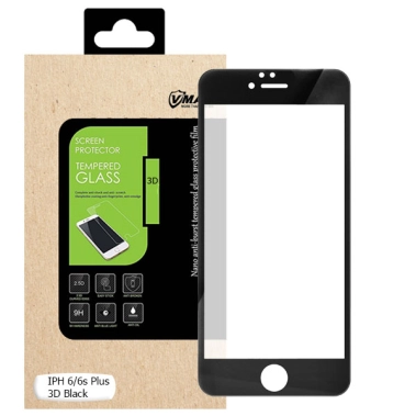 Скло VMax Full 3D for iPhone 6 Plus/6S Plus Front Black - цена, характеристики, отзывы, рассрочка, фото 1