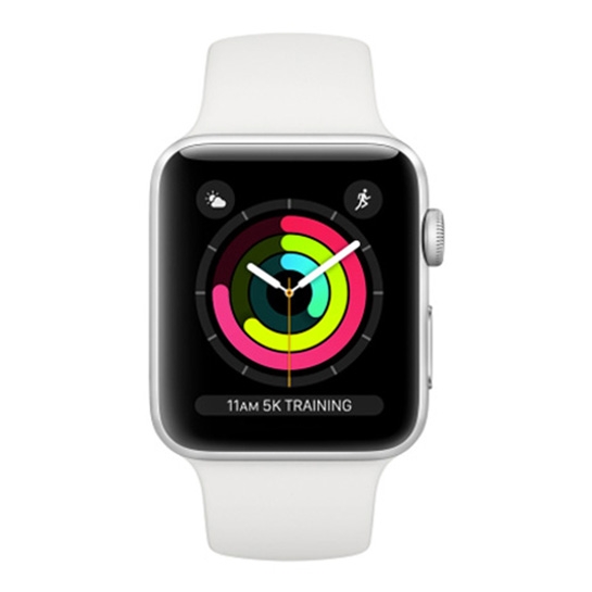 Смарт Часы Apple Watch Series 3 42mm Silver Aluminum Case with White Sport Band - цена, характеристики, отзывы, рассрочка, фото 3