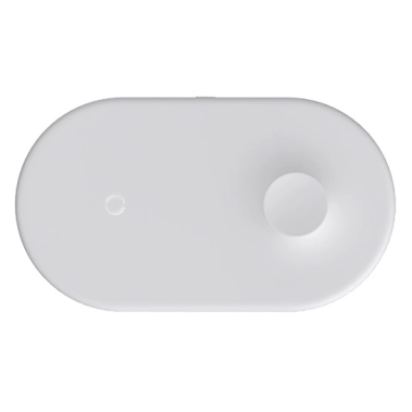 Беспроводное зарядное устройство Baseus Smart 2 in1 Wireless Charger White - цена, характеристики, отзывы, рассрочка, фото 1