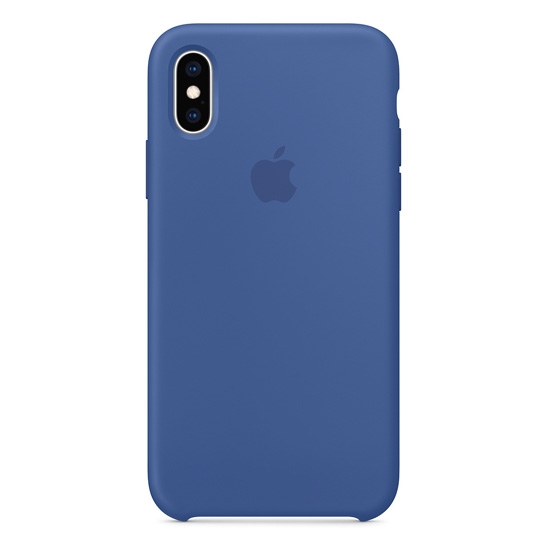 Чехол Apple Silicone Case for iPhone XS Delft Blue - цена, характеристики, отзывы, рассрочка, фото 1