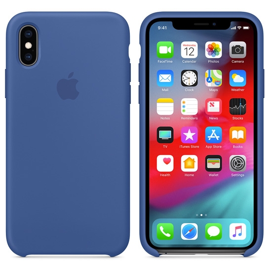 Чохол Apple Silicone Case for iPhone XS Delft Blue - ціна, характеристики, відгуки, розстрочка, фото 2