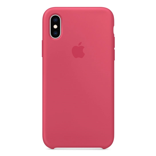 Чохол Apple Silicone Case for iPhone XS Hibiscus