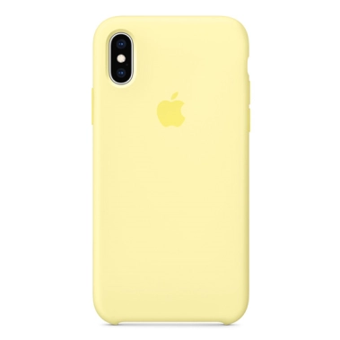 Чохол Apple Silicone Case for iPhone XS Mellow Yellow - цена, характеристики, отзывы, рассрочка, фото 1