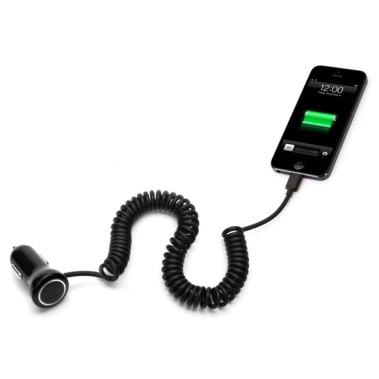 Автомобильное зарядное устройство Griffin PowerJolt SE 2A + Lightning Cable Black - цена, характеристики, отзывы, рассрочка, фото 1