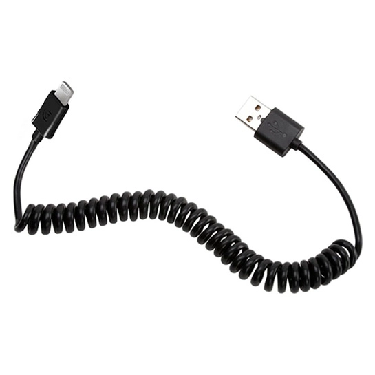Кабель Griffin USB to Coiled Lightning Cable 1.2m Black*