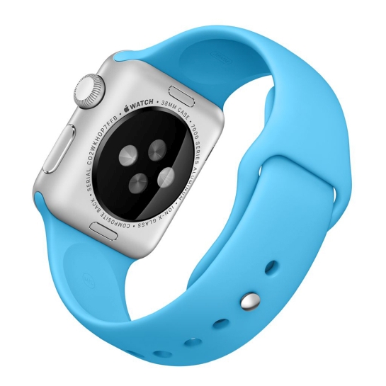 Смарт Годинник Apple Watch Sport 38mm Silver Alluminum Case Blue Sport Band - ціна, характеристики, відгуки, розстрочка, фото 4