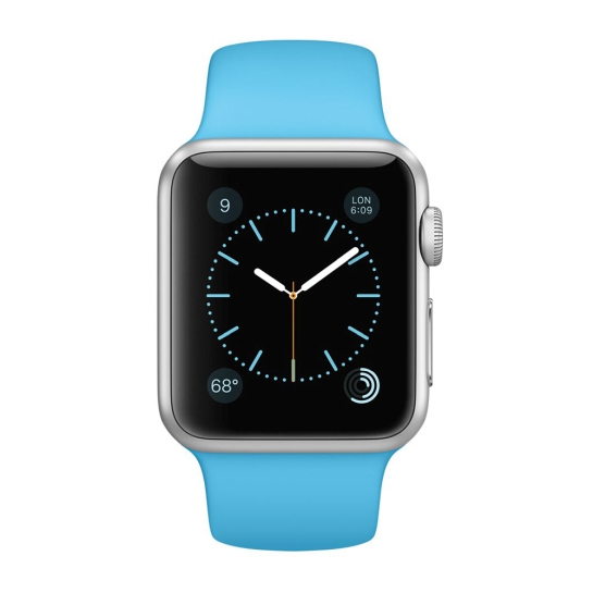 Смарт Годинник Apple Watch Sport 38mm Silver Alluminum Case Blue Sport Band - ціна, характеристики, відгуки, розстрочка, фото 5