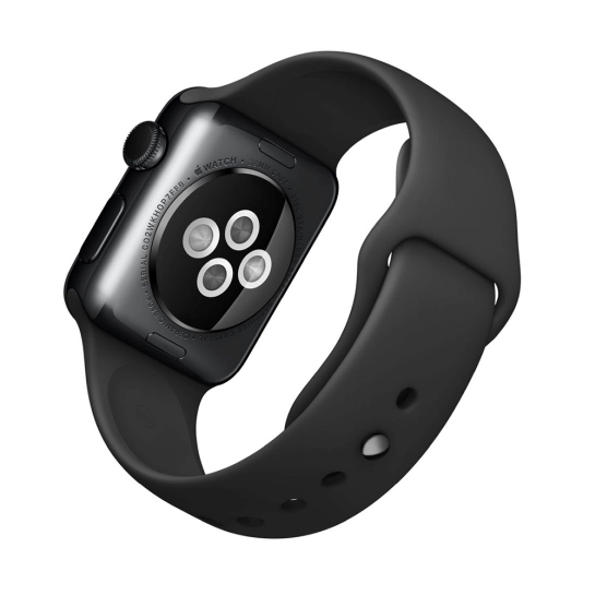 Смарт Годинник Apple Watch 38mm Space Black Stainless Steel Case with Black Sport Band - ціна, характеристики, відгуки, розстрочка, фото 4