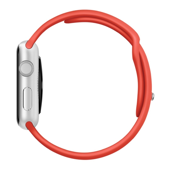 Смарт Часы Apple Watch Sport 42mm Silver Alluminum Case Orange Sport Band - цена, характеристики, отзывы, рассрочка, фото 2