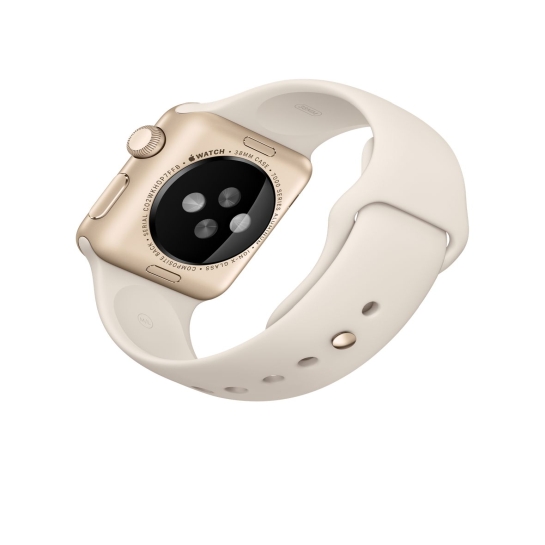Смарт Годинник Apple Watch Sport 38mm Gold Aluminum with Antique White Sport Band - ціна, характеристики, відгуки, розстрочка, фото 4