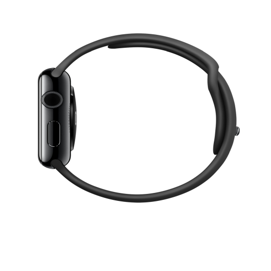 Смарт Часы Apple Watch 42mm Stainless Steel Case Space Black with Black Sport Band - цена, характеристики, отзывы, рассрочка, фото 2