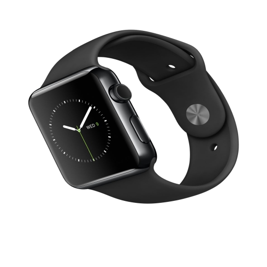 Смарт Часы Apple Watch 42mm Stainless Steel Case Space Black with Black Sport Band - цена, характеристики, отзывы, рассрочка, фото 3