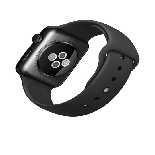 Смарт Годинник Apple Watch 42mm Stainless Steel Case Space Black with Black Sport Band - ціна, характеристики, відгуки, розстрочка, фото 4
