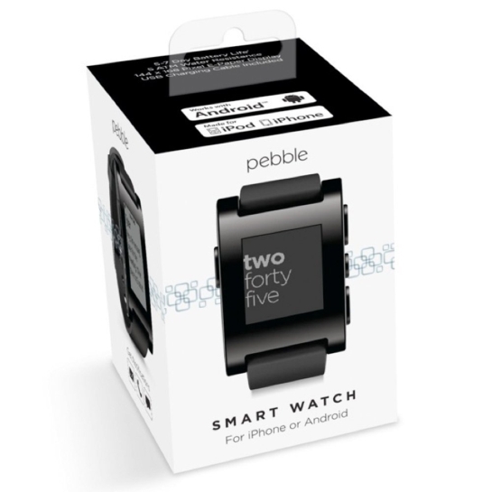 Смарт часы Pebble Watch Jet Black - цена, характеристики, отзывы, рассрочка, фото 3
